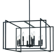 Golden Canada 6070-9 BLK-BLK - Golden Lighting Tribeca 9-light Chandelier in Matte Black